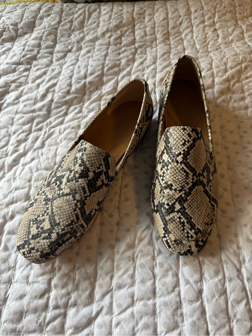 Rag & Co Snake-Print Loafers - Black & Cream - Picture 3 of 5